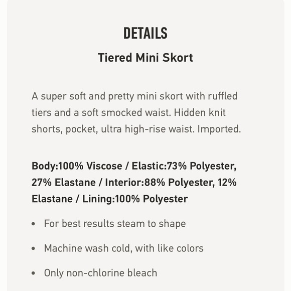 Hollister tiered mini skort skirt NWT blue large - Picture 7 of 8